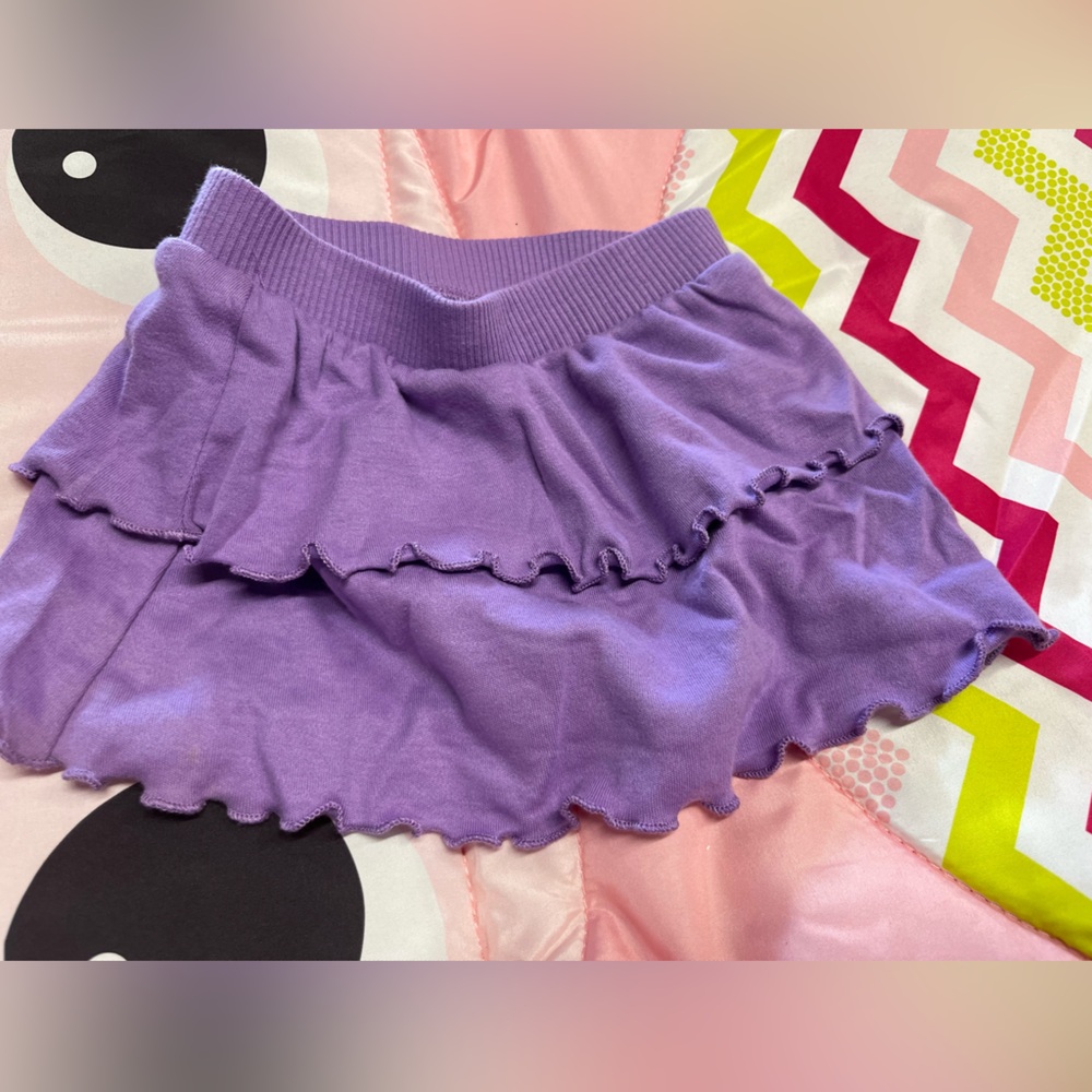 Girls Elastic Purple Flared Skirt Stretchy Garanimals 3-6 Months Lavender